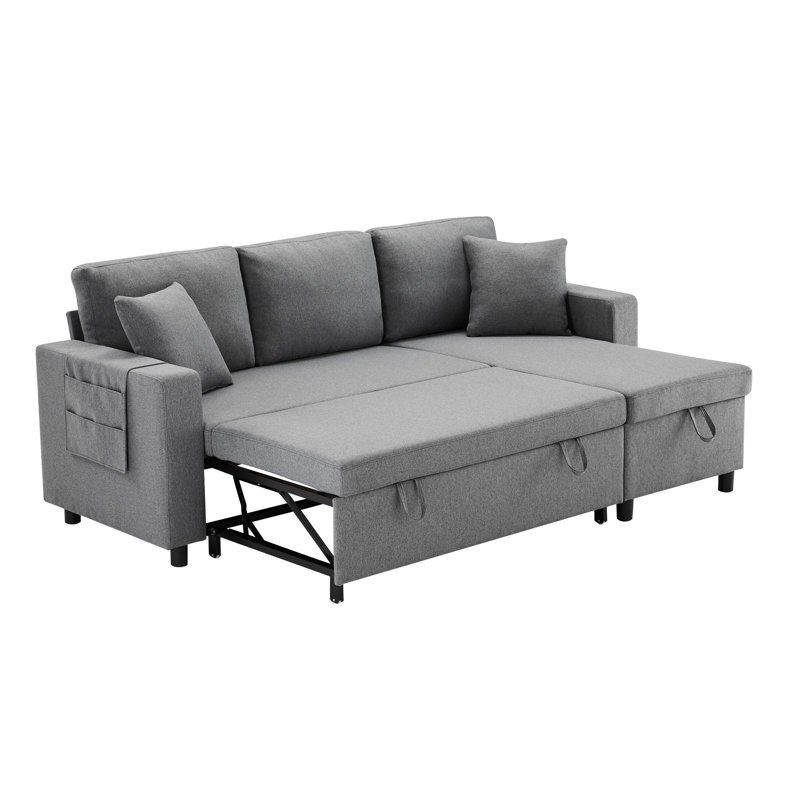 Blerta 3 Seater Sofa Bed, Gray