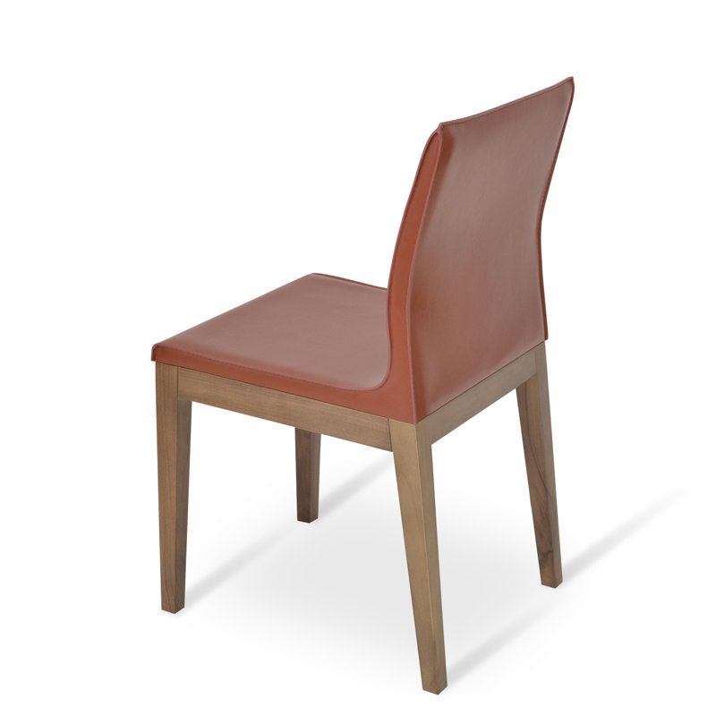 Polo Wood Side Chair, Walnut, Light Brown