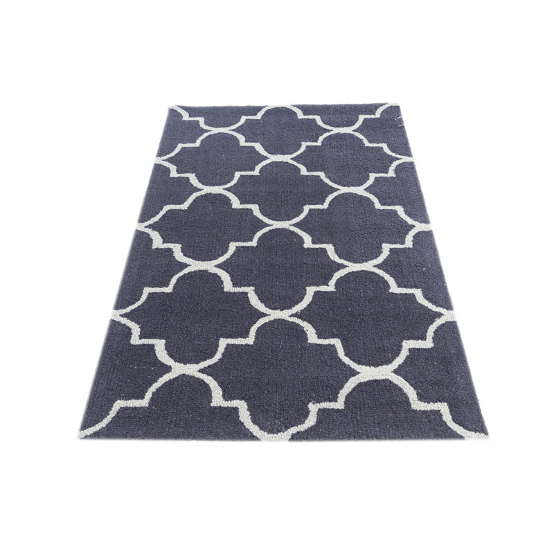 Tapis bleu marine Oharare
