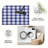 1PC Blue Red White Plaid Tartan area rugs, Soft and Comfortable, easy-to-maintain, machine washable Indoor floor mat, suitable for living room, bedroom, dining area, front porch, backyard patio, entryway, Home Decor, Outdoor Decor.-1429888785
