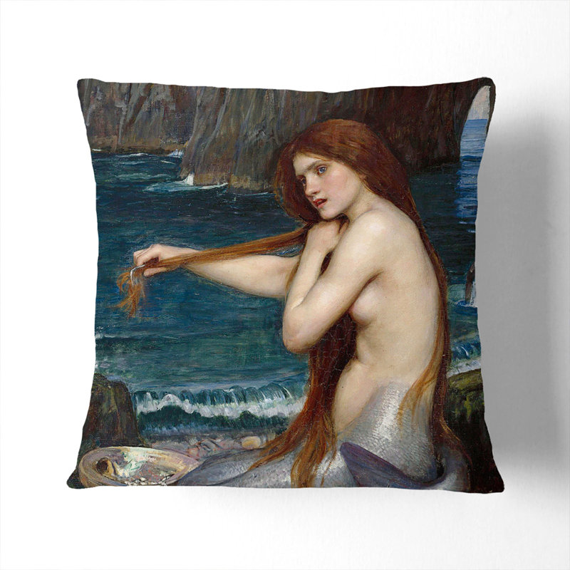 A Mermaid Vol.1 Square Throw Cushion, 40cm H x 40cm W x 15cm D