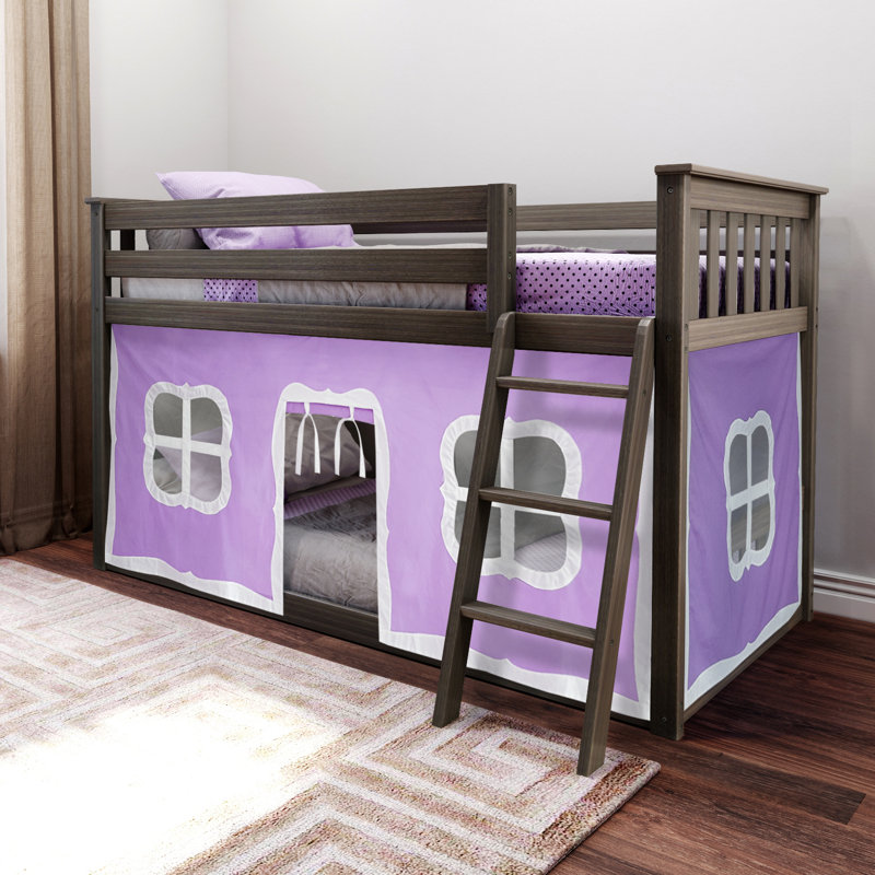 Mendelson Kids Bunk Bed, Clay, Purple