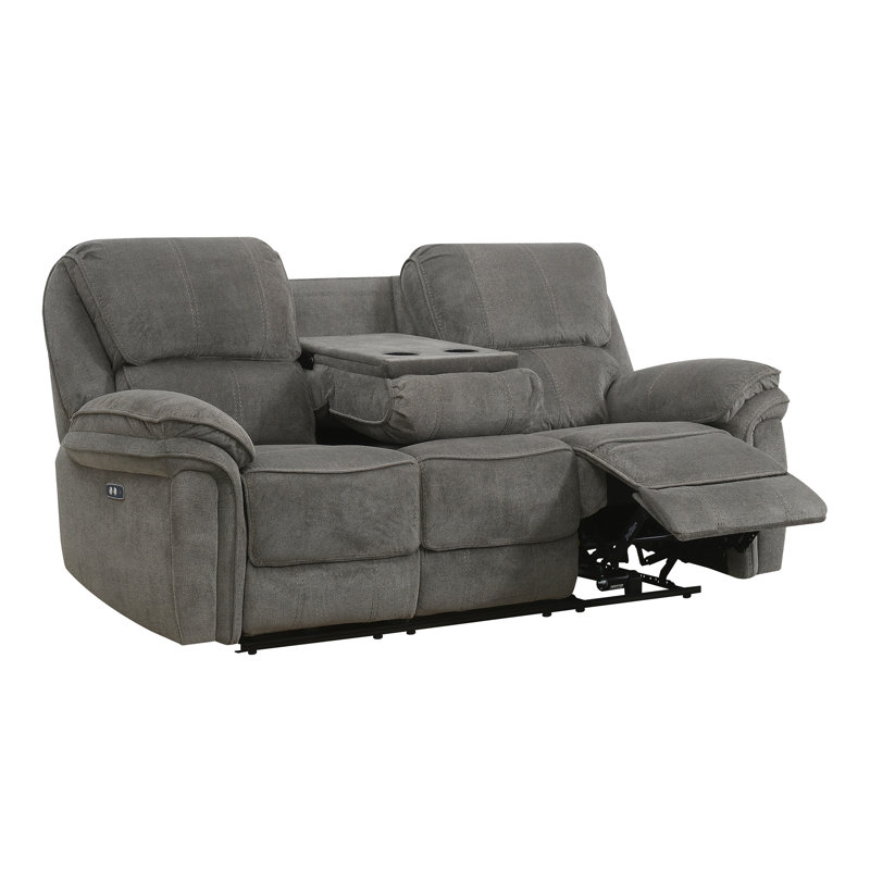 Coomer 3 Seater Electric Reclining Sofa, Dark Grey, Power - Push Button