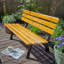 Clayton Metal and Wooden Outdoor Bench