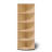 66.9'' H X 17.2'' W Wood Fan-Shaped Bookcase 6-Tier Storage Corner Shelf-518053607