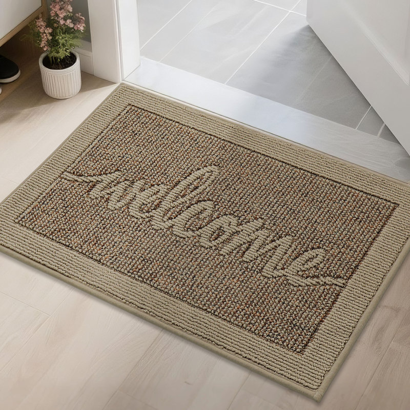 Door Mat,Absorbent Dirt Welcome Mat,Non-Slip Entryway Rugs Washable Indoor Entrance Mats,Low Profile Floor Mat for Entryway and Front Back Door