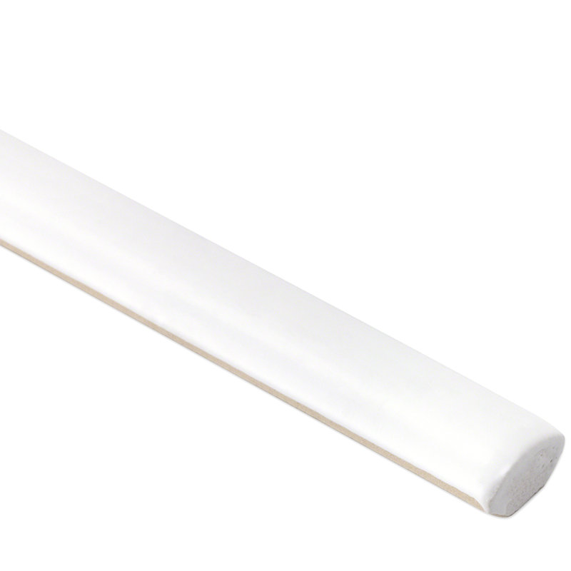 0.6'' L x 12'' W Ceramic Bullnose Tile Trim
