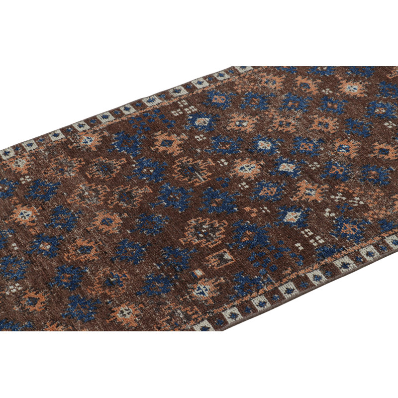 Burano Hand Knotted Wool Geometric Area Rug, Rectangle 6' x 9'