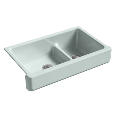 Whitehaven 36" L x 22" W Double Basin Farmhouse/Apron Kitchen Sink