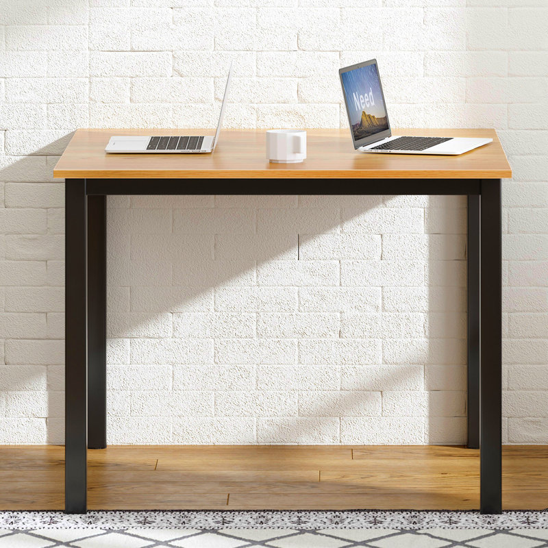 31.5''Wx 23.6'' D Rectangle Computer Desk, Oak/Black, 29.53" H x 31.5" W x 23.62" D