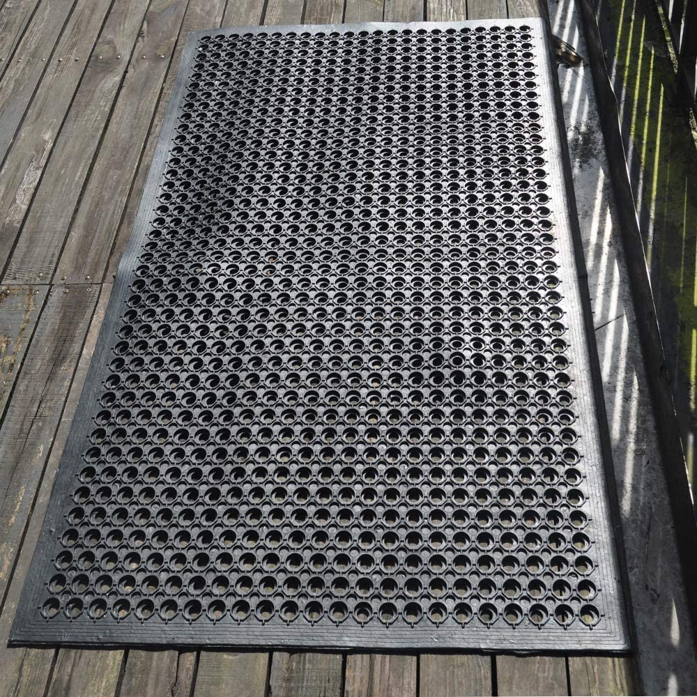 Symple Stuff Outdoor Rubber Floor Mat, Non-Slip Restaurant Commercial ...