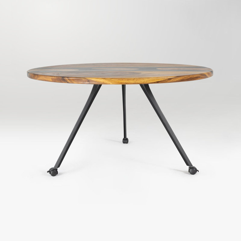 Compa Metal Dining Table Legs with Casters