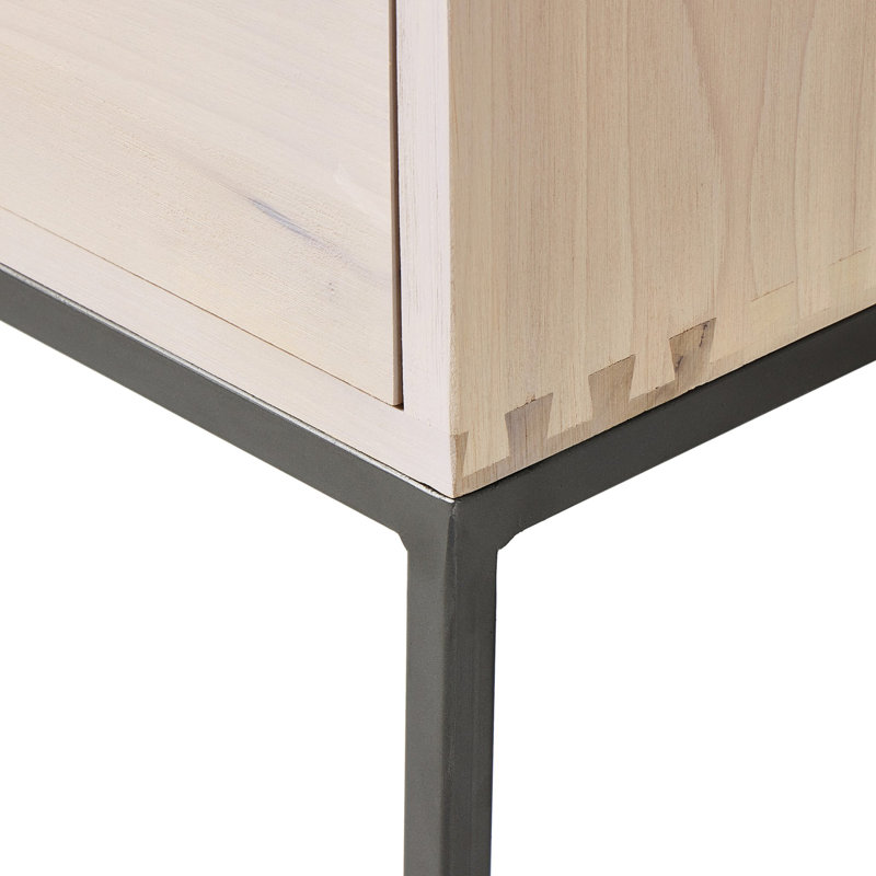Trey 4 - Drawer Solid Wood File Cabinet, Whitewash