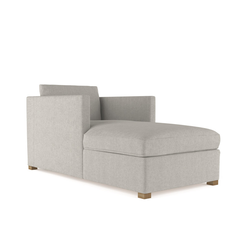 Chaise longue Madison, Naturel, Cuir rétro albâtre