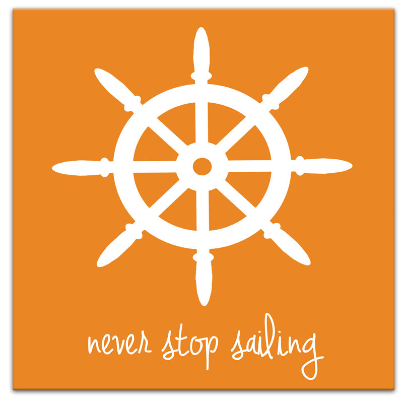« never stop voilier », art sur toile Kacie