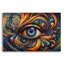 Art mural en verre acrylique 24 po x 16 po «psychedelic œil 2» par Rey Klimt-116354032