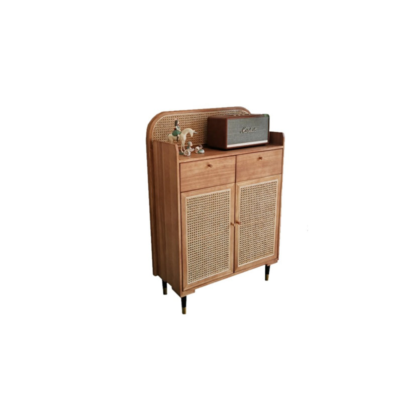 Armoire d'appoint moderne simple en rotin tissé