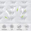 Matelas hybride à ressorts ensachés en mousse à mémoire de forme à 7 zones pour lit double PLEIN format blanc-1219836267