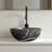 14'' Bathroom Bowl Ceramic Sink With Stone Pattern, No Faucet, Matte Black