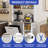 Baker's Rack with Trash Can Bin Cabinet and Charge Station-1113160944
