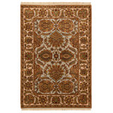 Trinity Hand-Knotted High-Quality Light Blue and Ivory Area Rug