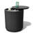 Cooler Side Table, 2 in 1 Cooler Patio Bar Table with Storage, Portable Ice Bucket for Outdoor Parties, Beach & Picnics, Black -111066862-126560348