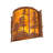 Rustic Lodge Flush Mounted Sconce