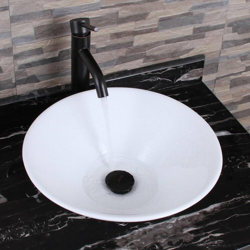 Lavabo vasque ovale en céramique