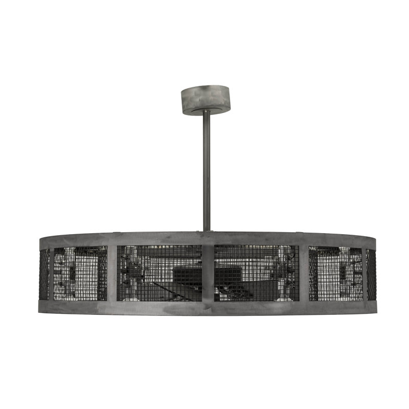 48" Wide Paloma Golpe Chandel-Air, 11.5" H x 48" W x 48" D, Steel