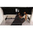 Floating Queen Bed Frame With LED Light, Upholstered Platform PU Leather Bed With Charging Station & Wingback, Diamond Tufted Storage Headboard & Footboard, No Box Spring Needed-229620247-229620241