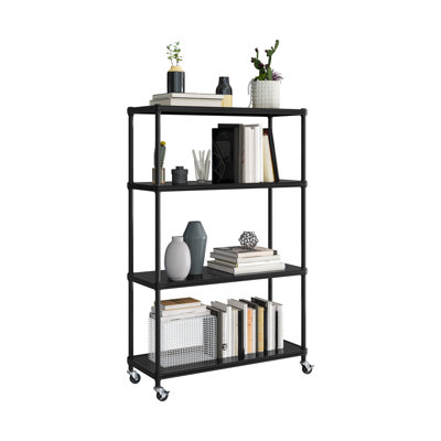 36" W 4-Tier Steel Shelving