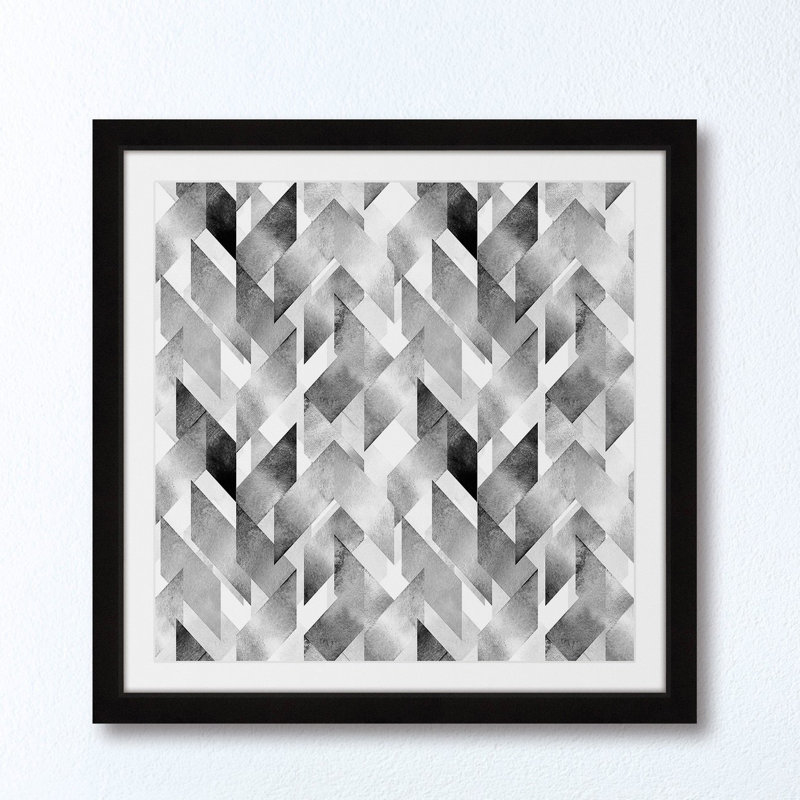 « ribbon crossing »-cadre photo, impression sur papier, H 18 po x l 18 po x P 1,5 po, Cadre noir