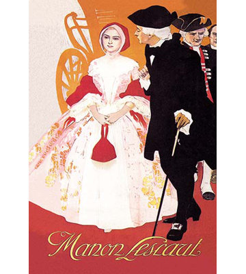Affiche rétro manon lescaut