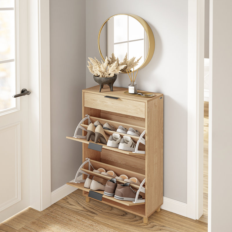 8 Pair Flip Down Shoe Storage