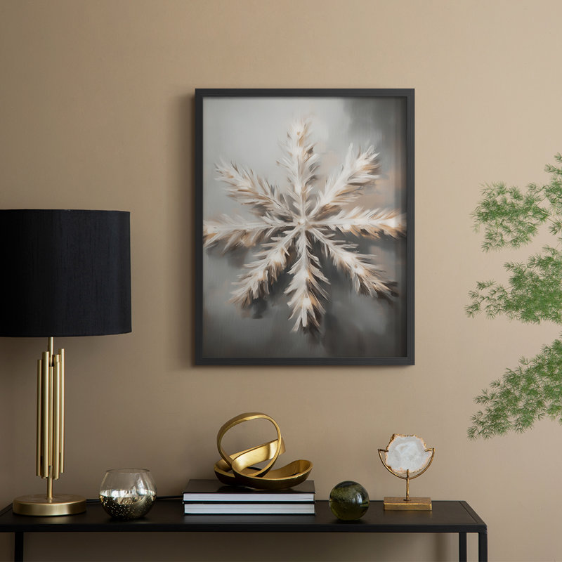 Art des Fêtes de Noël - Série 2 - CECXCIV, reproduction d'art encadrée - bois massif, Noir, noir, noir, noir