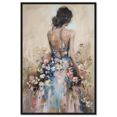 Dress in Spring Bloom Canvas Inspiring Women Protraits by Art Remedy