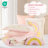 Piece Full Queen Bedding Sets, Soft Microfiber Rainbow Kids Comforter