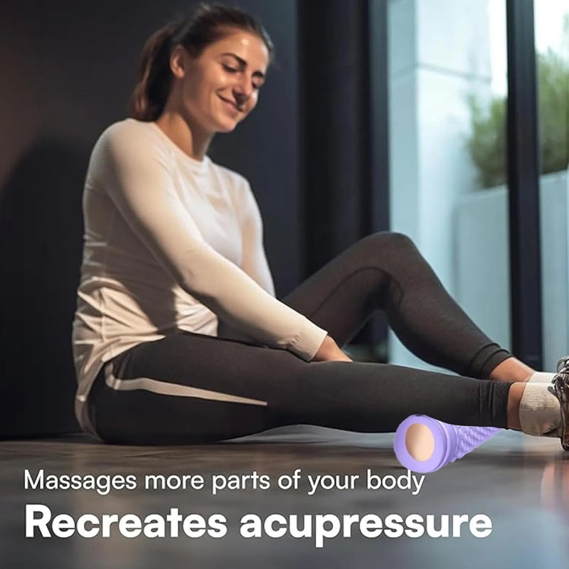 EvoNet Gray and Purple Foam Roller, Purple