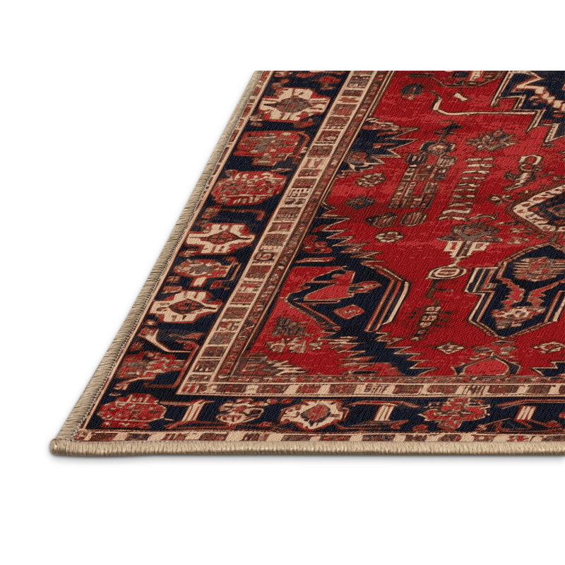 Tapis brun lavable à la machine, Carré 6 pi
