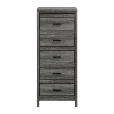 Commode 5 tiroirs de style moderne en bois