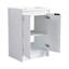 Meuble-lavabo autoportant de 36 po avec lavabo en résine, 1 armoire de rangement, portes à fermeture douce et tiroir