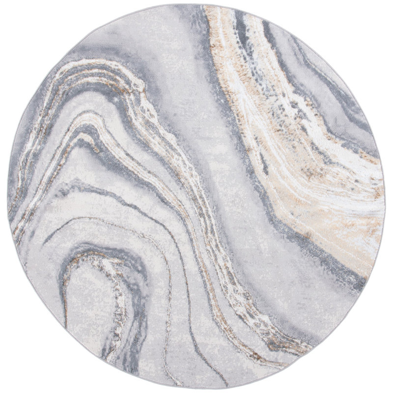Katelin Abstract Indoor Rug, Round 10'