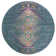 Felty Floral Blue Area Rug