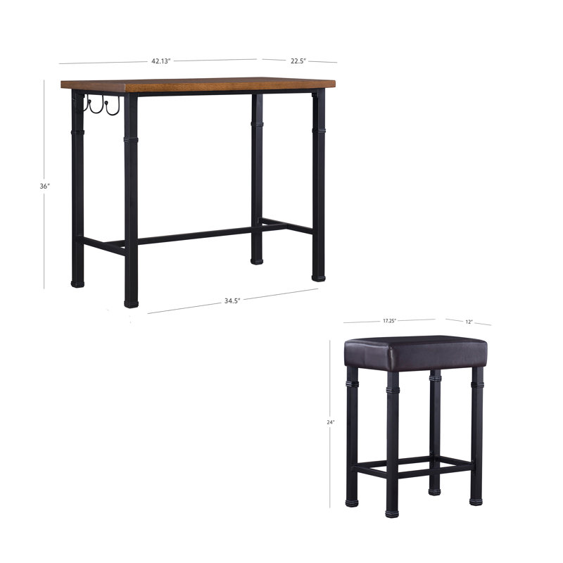Kilmersdon 2 - Person Four Leg Dining Set