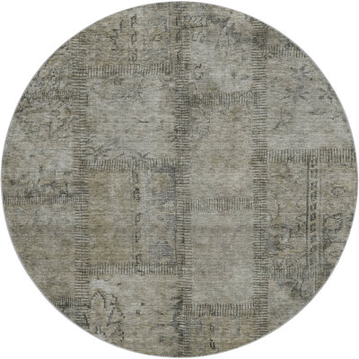Premium Machine Washable Dream Shag ADS685 Patchwork Rug