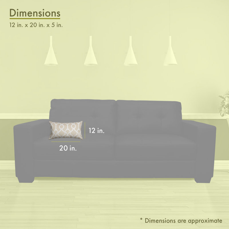 Athens Rectangular Throw Pillow, Sand