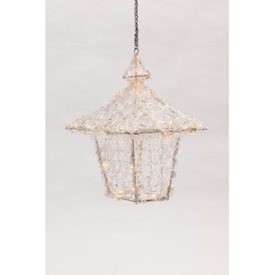 33cm Battery Powered Integrated LED Empire Lantern
