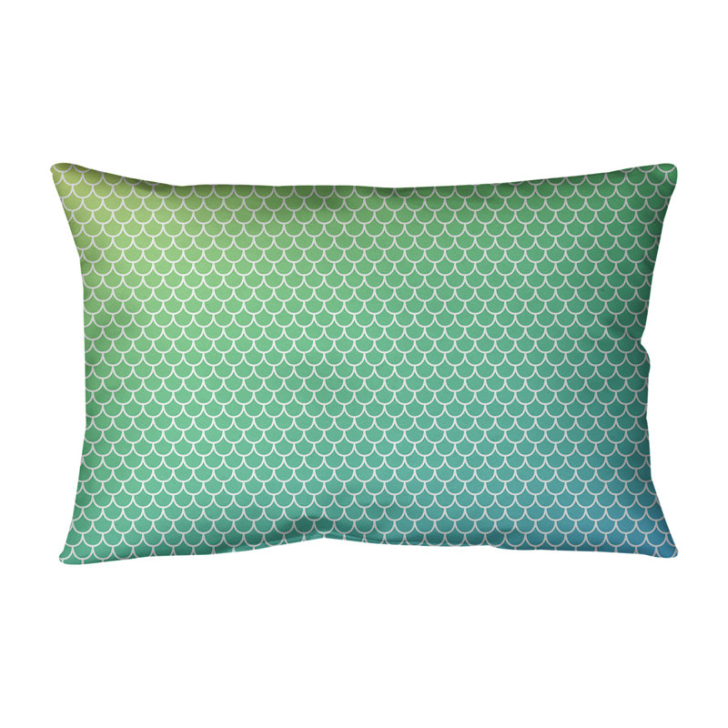 Coussin décoratif 21,5 po Katelyn Elizabeth Toile, Jaune/Vert/Bleu, Pas de bourre