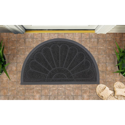 Bergmundur Sunburst Non-Slip Doormat for Entry, 18" x 30", Waterproof, Mat
