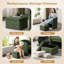 Fauteuil demi-tonneau rembourré moderne avec rangement Ottonman-2040702429